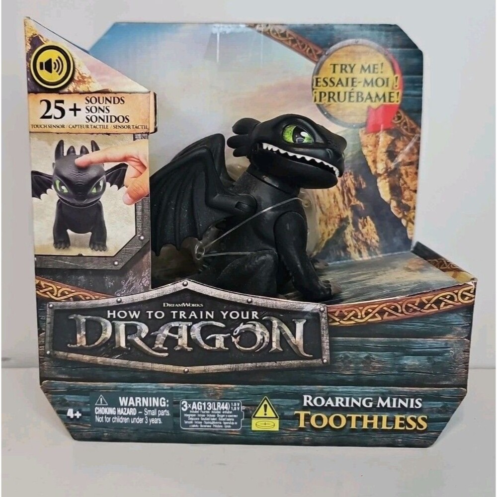 How to Train Your Dragon Movie Roaring Minis TOOTHLESS Figure with Sounds 2025